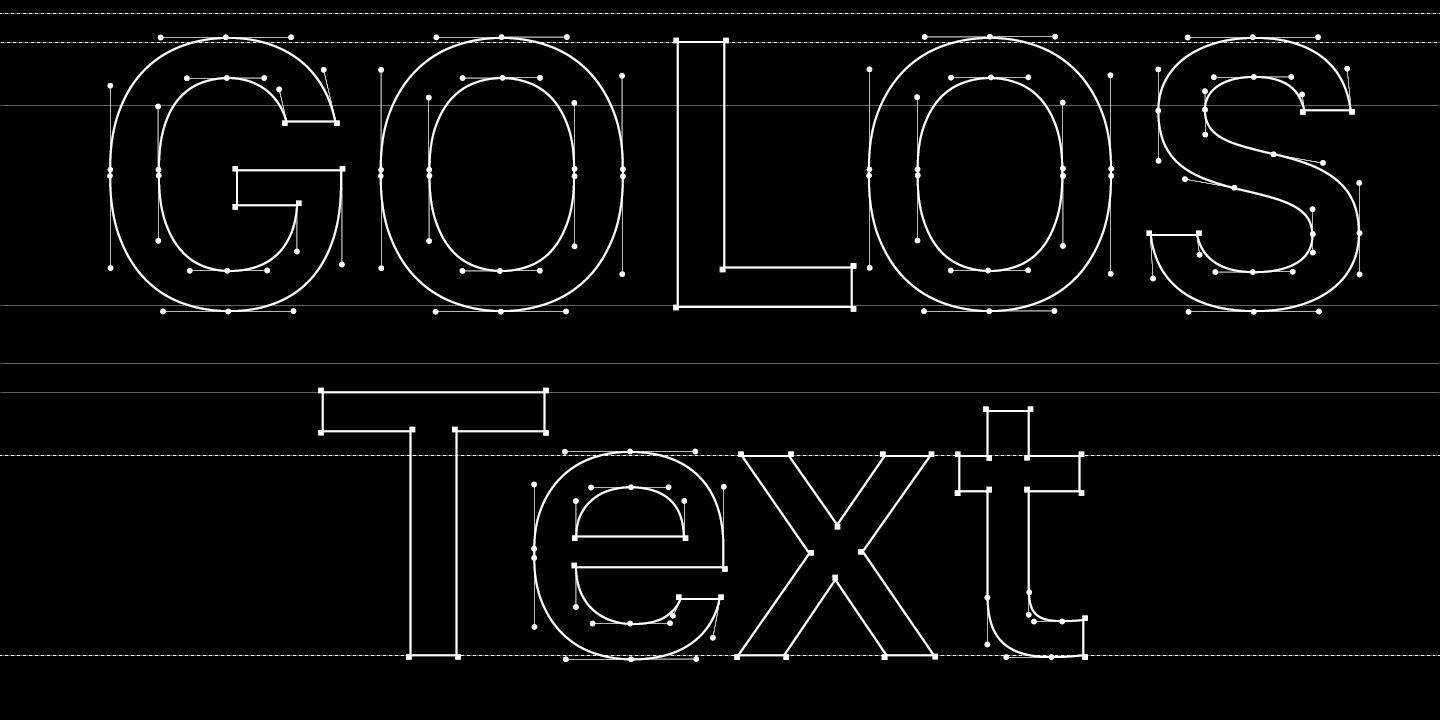 Шрифт для навигации Golos Text