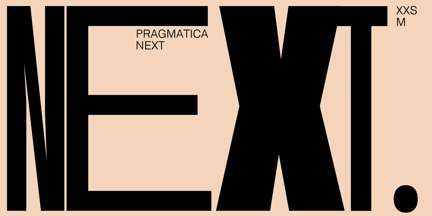 Шрифт для навигации Pragmatica Next