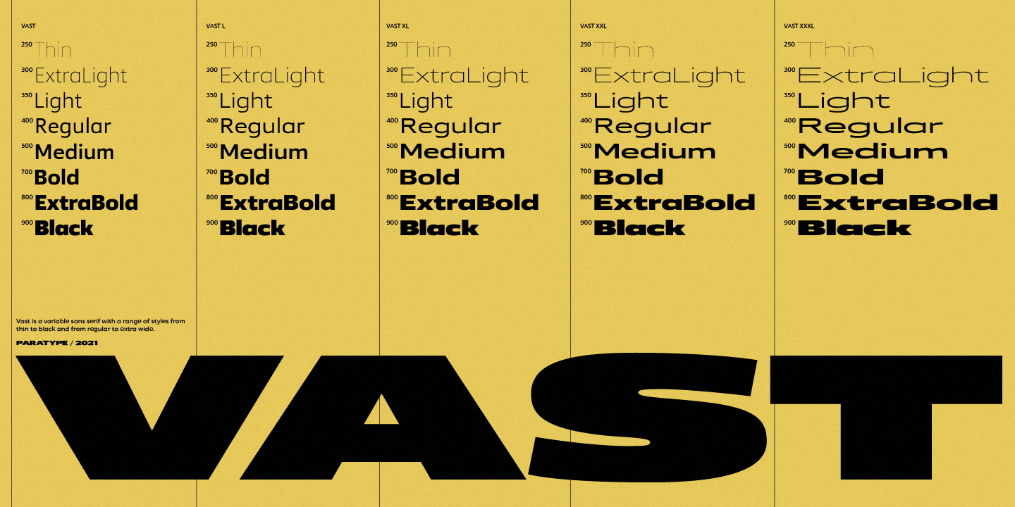 Шрифт для навигации Vast