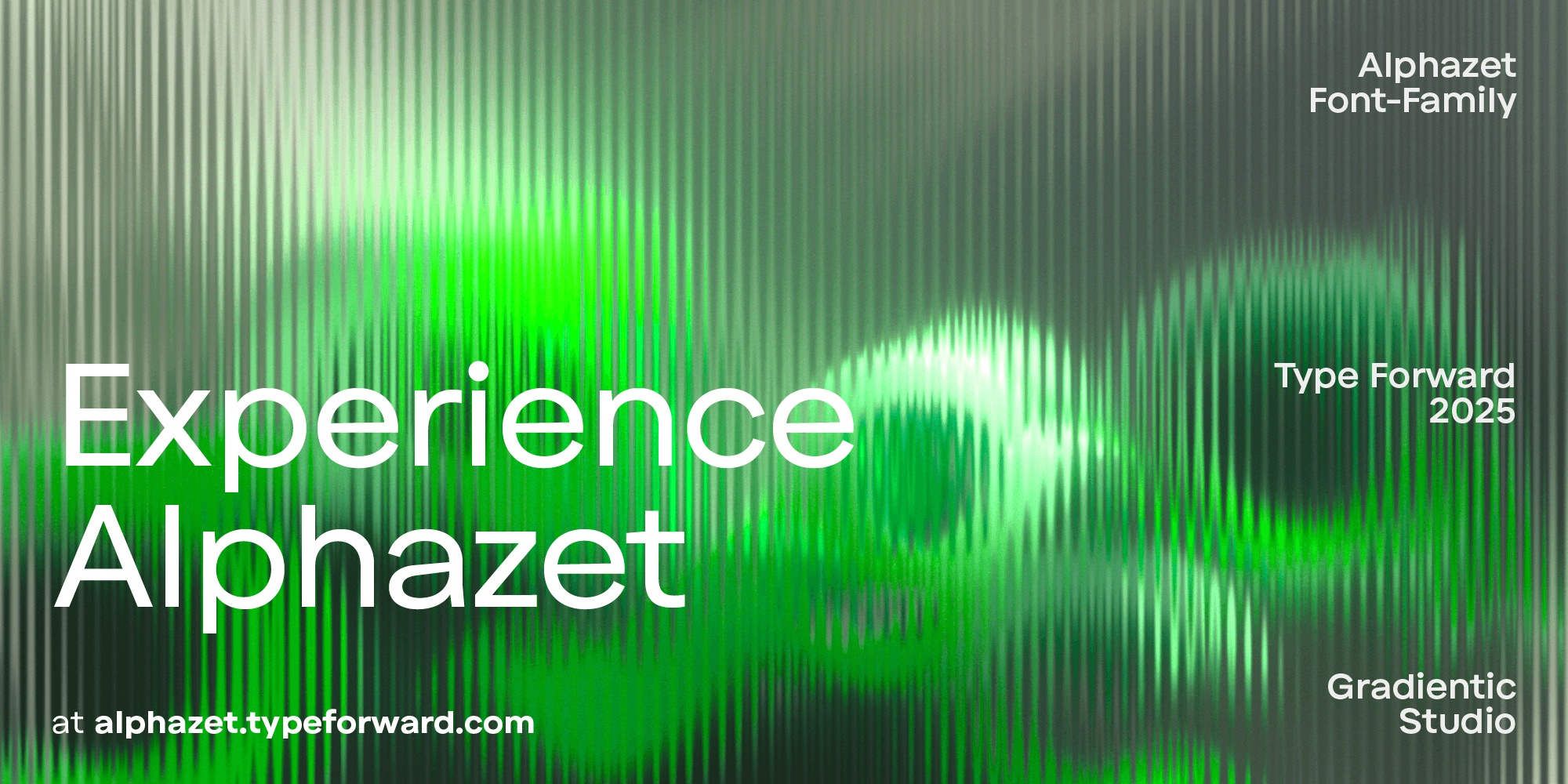 шрифт Alphazet студии Type Forward