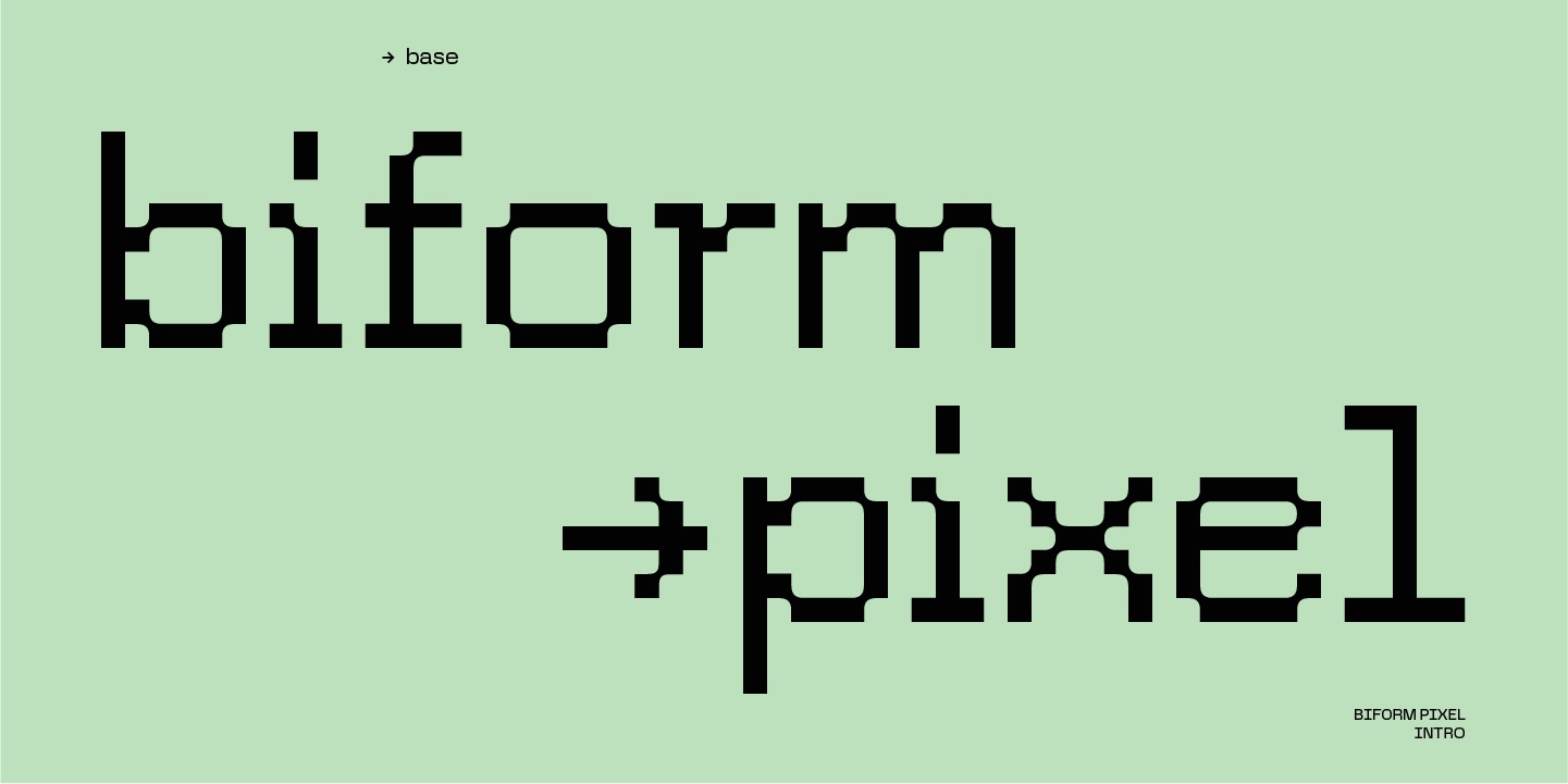 шрифт Biform