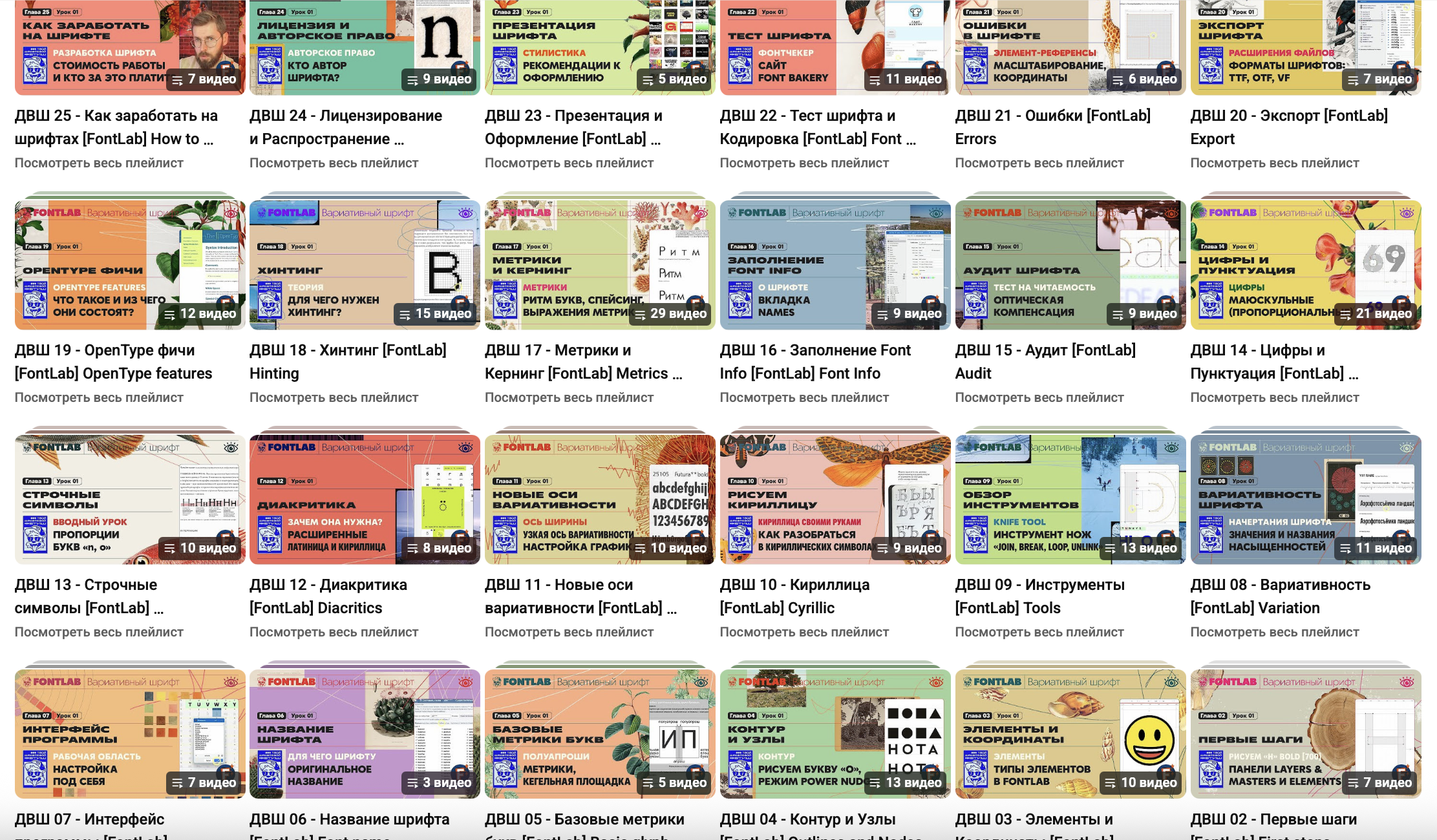 Курс о создании вариативного шрифта в FontLab